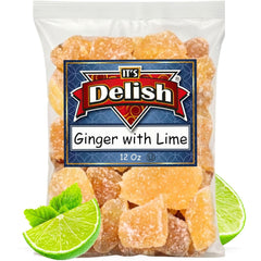 Crystallized Ginger Chunks with Lime