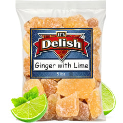 Crystallized Ginger Chunks with Lime