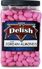 Pink Jordan Almonds 3.5 lbs Jumbo Container