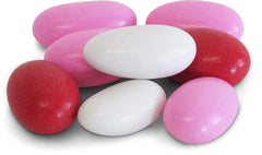 Red Pink & White Jordan Almonds Mix 3.5 LBS Jumbo Container