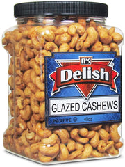 Glazed Cashews 30 Oz Jumbo Container
