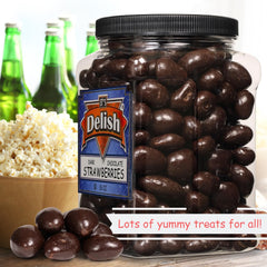 Chocolate Strawberries 55 oz Jumbo Container