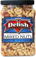 Roasted Salted Mixed Nuts with Peanuts 2.5 LBS Jumbo Jar