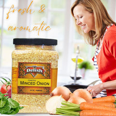 Gourmet Dried Minced Onion 2.1 lbs Jumbo Container Jar