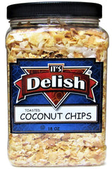 Toasted Unsweetened Coconut Chips 18 OZ Jumbo Jar