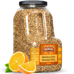 Dried Orange Peel 4 LBS Bulk Restaurant Gallon Jug