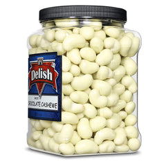 White Chocolate  Cashews  3 LBS Jumbo  Container