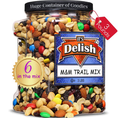 M&M's Classic Trail Mix 3 Lbs  Reusable Container
