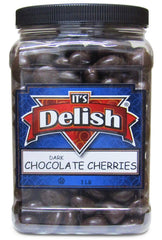 Dark Chocolate Covered Cherries 3 lb Jumbo Container