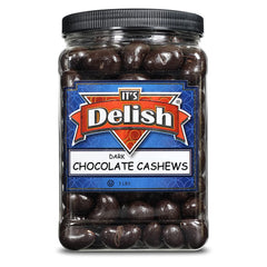 Dark Chocolate Cashews 3 LBS Jumbo Container