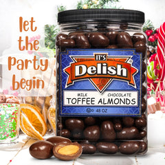 Milk Chocolate Toffee Coated Almonds 48 Oz Jumbo Container