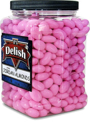 Pink Jordan Almonds 3.5 lbs Jumbo Container