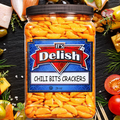 Oriental Chili Bits Rice Crackers 26 OZ Jumbo Container