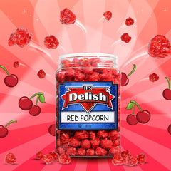 Red Cherry Popcorn  16 Oz Jumbo Container