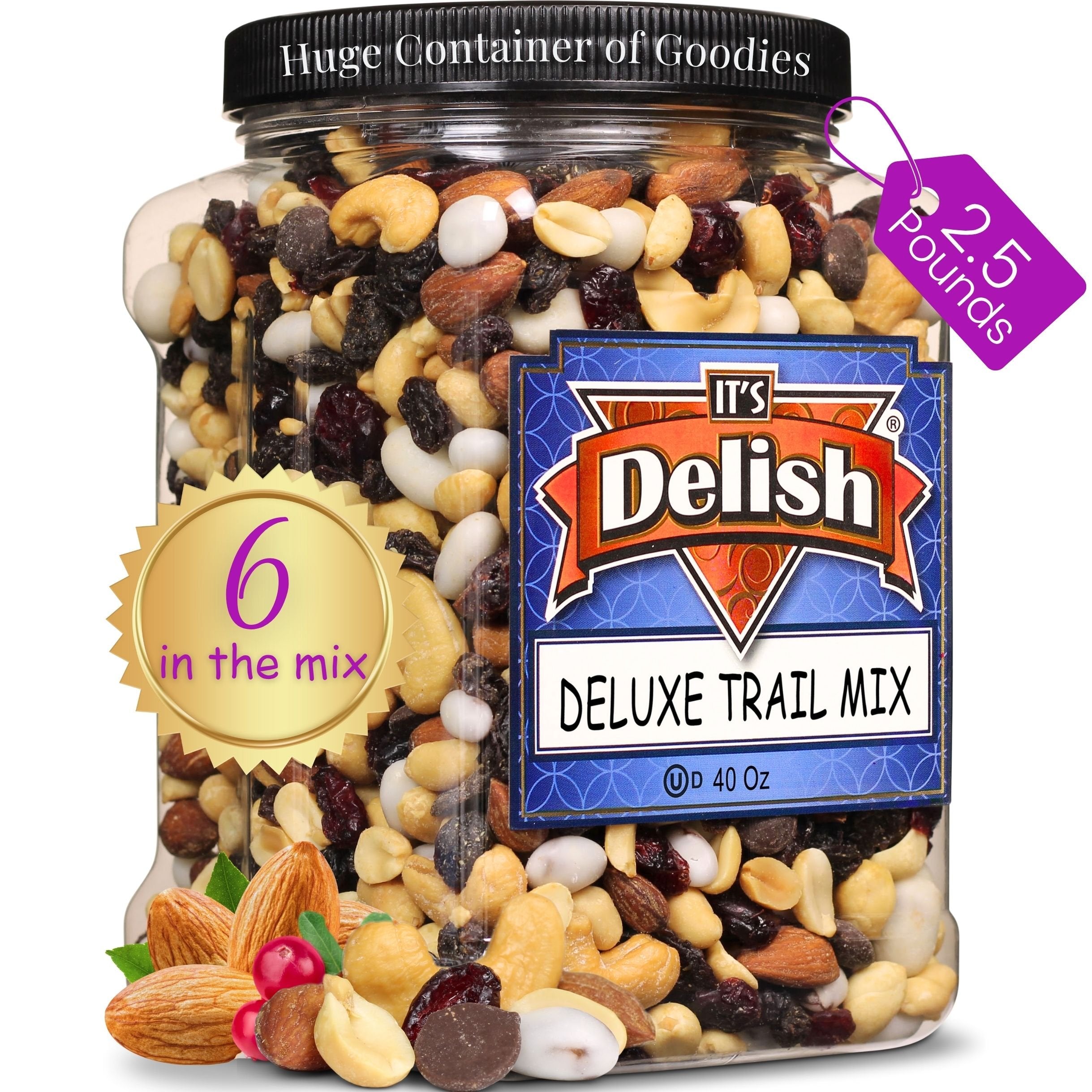 Deluxe Trail Mix 2.5 lbs Jumbo Container