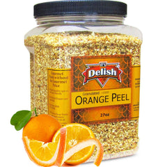 Granulated Orange Peel 27 OZ Jumbo Container
