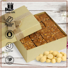 Macadamia Brittle Gift Box Gourmet Peanut Brittle Red Gift Box