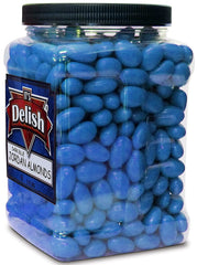 Dark Blue Jordan Almonds 3.5 lbs Jumbo Container