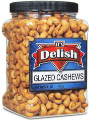 Glazed Cashews 30 Oz Jumbo Container