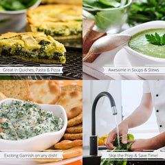 Chopped Spinach Flakes 8 Oz Jumbo Jar