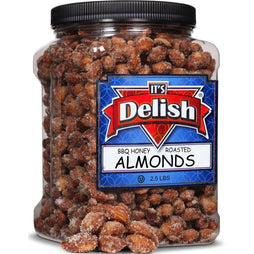 BBQ Honey Roasted Almonds 2.5 LBS  Jumbo Container