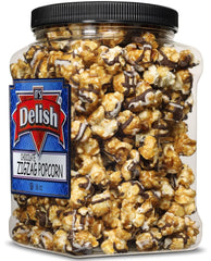 Chocolate Zigzag Popcorn 16 Oz Jumbo Container