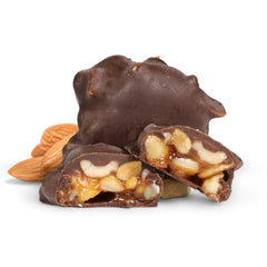 Milk Chocolate Caramel Peanut Cluster Red Gift Box - by It's Delish | 12 OZ Milk Chocolate Covered Nuts with Carmel Clusters