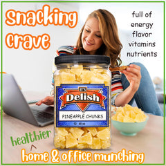Dried Pineapple Chunks 2.5 Jumbo Container