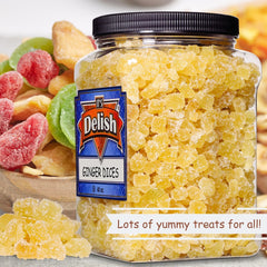 Crystallized Ginger Dices 2.5 Jumbo Container
