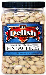 Roasted Salted Pistachios 1.6 LBS  Jumbo Jar