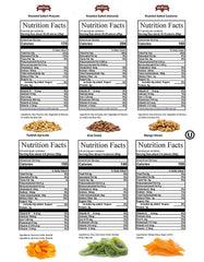 Gourmet Salted Nuts & Dried Fruit Assortment Gift Tray 6-Pt