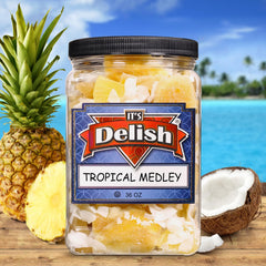 Tropical Mixed Dried Fruit Medley 40 OZ Jumbo Container