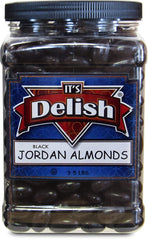 Black Jordan Almonds 3.5 lbs Jumbo Container