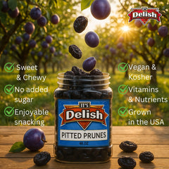 Dried Pitted Prunes Unsweetened 3 Lbs Jumbo Container
