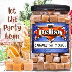 Butterscotch Caramel Squares Taffy Candy  3 LBS Jumbo Container
