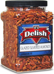 Glazed Silvered Almonds 36 Oz Jumbo  Jar