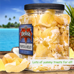 Tropical Mixed Dried Fruit Medley 40 OZ Jumbo Container