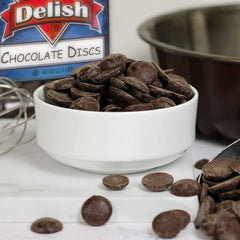 Chocolate Discs   2.5 Lbs Jumbo Container