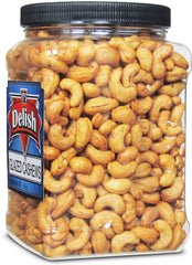Glazed Cashews 30 Oz Jumbo Container