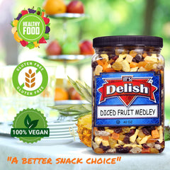 Dried Mixed Fruit Dices Medley 40 OZ Jumbo Container