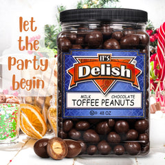 Milk Chocolate Toffee Peanuts 48 OZ Jumbo Container