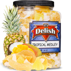 Tropical Mixed Dried Fruit Medley 40 OZ Jumbo Container