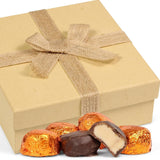 Chocolate Peanut Butter Cremes — Red Gift Box