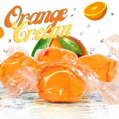 Orange Cream Taffy    18 OZ  Jumbo Container