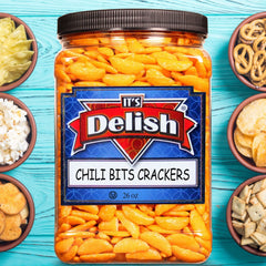 Oriental Chili Bits Rice Crackers 26 OZ Jumbo Container