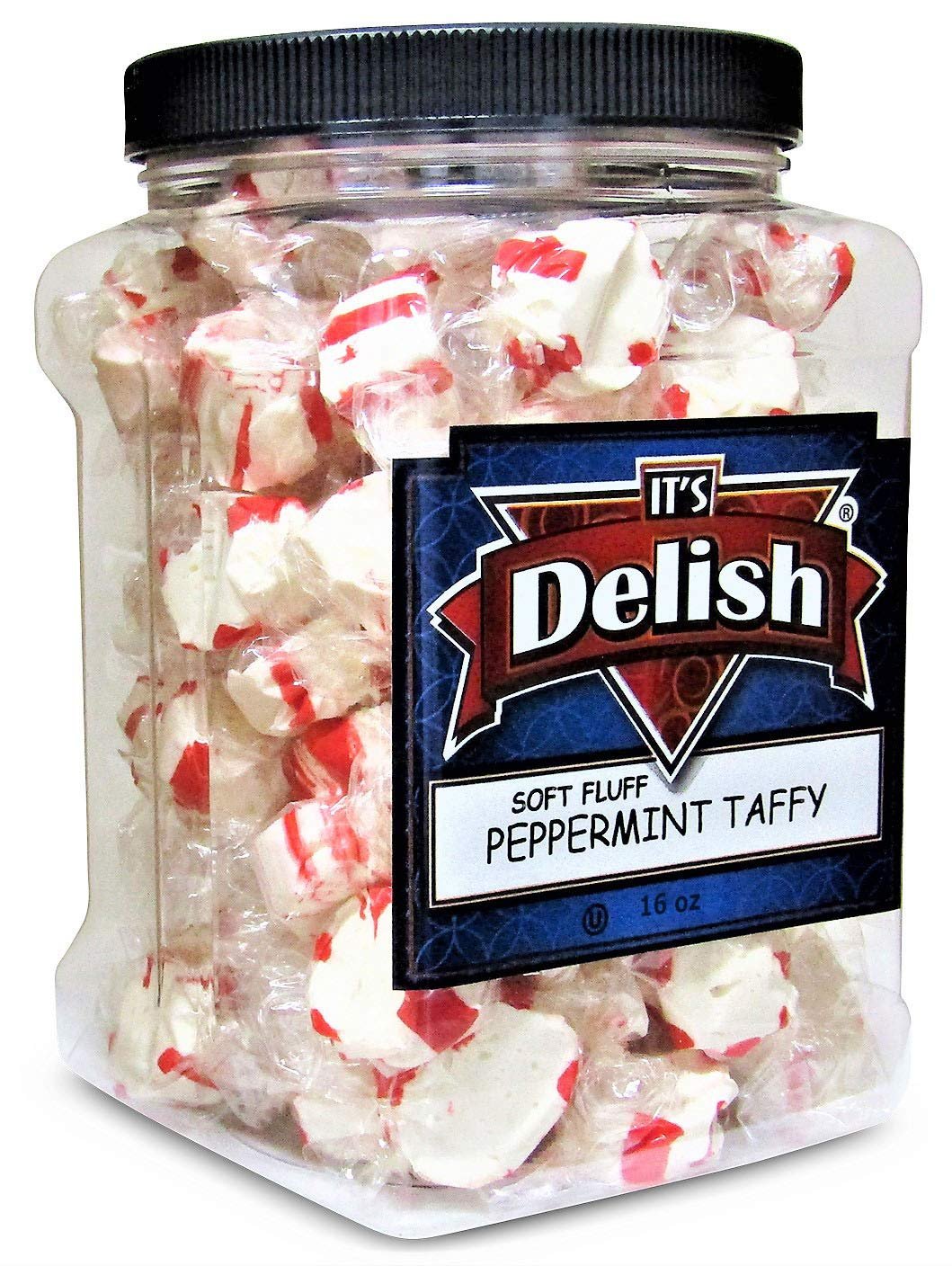 Soft  Peppermint Taffy 16 Oz Jumbo Continer