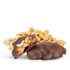 Milk Chocolate Caramel Peanut Cluster Red Gift Box - by It's Delish | 12 OZ Milk Chocolate Covered Nuts with Carmel Clusters
