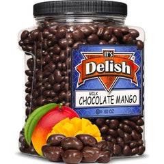 Milk Chocolate Dried Mango 3.75 LBS Jumbo Container
