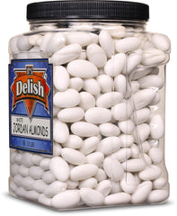 White Jordan Almonds 3.5 lbs Jumbo Container