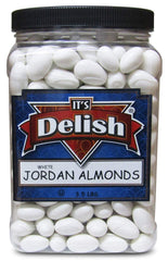 White Jordan Almonds 3.5 Lbs Jumbo Container